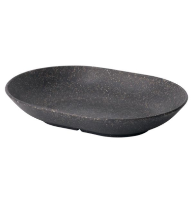Mehrweg-Snackschalen Häppy Plate 135 x 184 x 30 mm, oval, grau