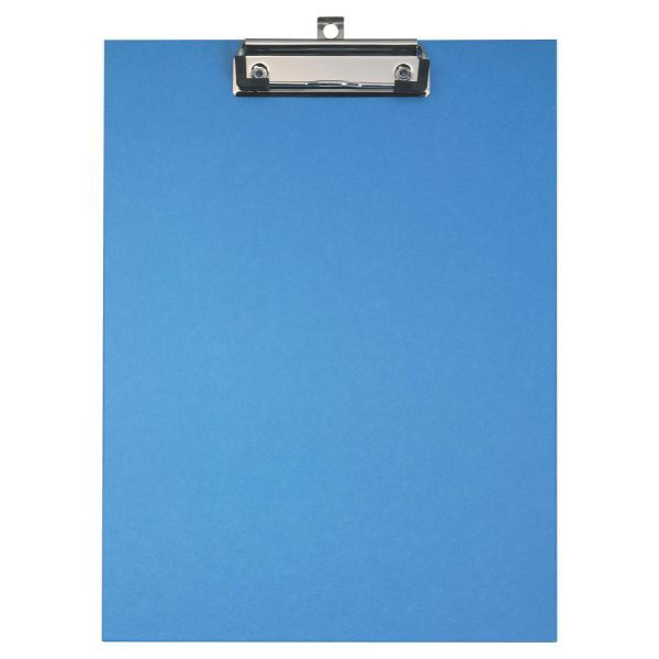 Exacompta Klemmbrett 17292E, A4, blau, Karton, Papier, Metall, inkl Aufhängeöse 3130632172923 Exacompta