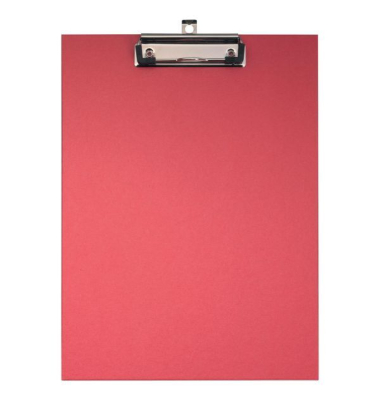 Klemmbrett 17295E, A4, rot, Karton, Papier, Metall, inkl Aufh&auml;nge&ouml;se