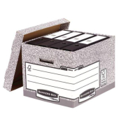 Archivbox Bankers Box 00810-FFEU, A4, schwarz, Wellpappe