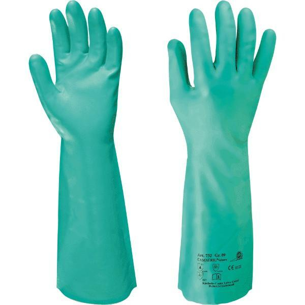 10 Stück KCL Schutzhandschuhe Camatril, Nitril, grün, Größe 9 / L 4008198773290 KCL