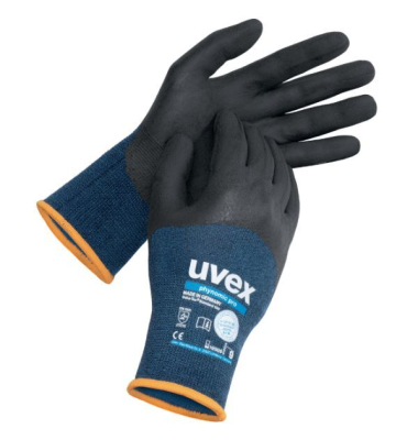 Schutzhandschuhe phynomic pro, Aqua-Polymer-Pro, blau/anthrazit, Größe 9 / L