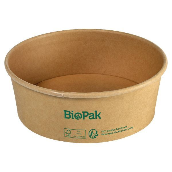 Biopack Biopak Bowl Schüssel Ronda - groß - braun - 700ml - 7321012024833 Biopack 50 Stück