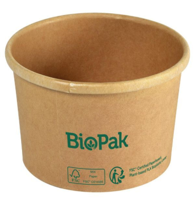 Biopak Bowl Schüssel Ronda - klein - braun - 240ml -