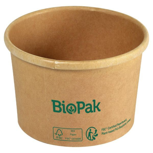 Biopack Biopak Bowl Schüssel Ronda - klein - braun - 240ml - 7321011960156 Biopack 25 Stück