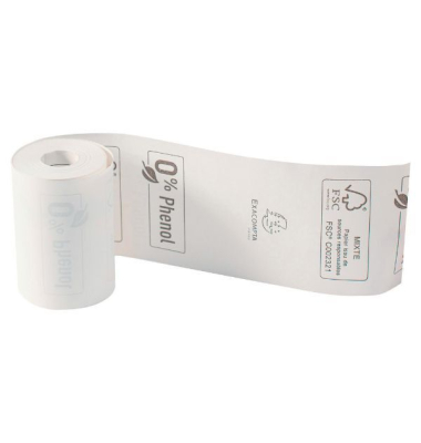 Therm. Kassenrolle 40768E, plastikfrei, 80x72mm, 76m, weiß