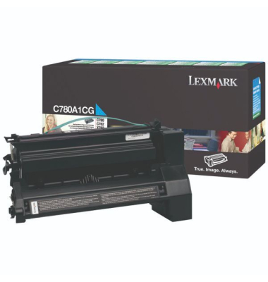 Rückgabetoner Lexmark C780A1CG, Reichweite: 6.000 Seiten, cyan