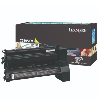 Rückgabetoner Lexmark C780A1YG, Reichweite: 6.000 Seiten, gelb