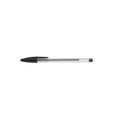 Cristal Kugelschreiber mit Kappe Stärke M - 0,4 mm - schwarz -