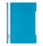 Schnellhefter Standard 257306, A4, blau, Polypropylen (PP), Vorderdeckel transparent