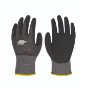 Mechanikschutzhandschuhe FlexMech Plus 663+, Nitrilschaum, grau/schwarz, Größe 12 / 3XL