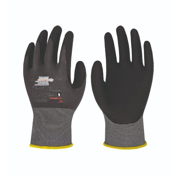 4008198866329 - Mechanikschutzhandschuhe FlexMech Plus 663+ Nitrilschaum grau schwarz Größe 12   3XL 4008198866329 KCL
