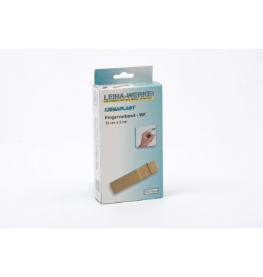 Wundpflaster Leinaplast 72051, 100 St&uuml;ck, 2x12cm, hautfarben