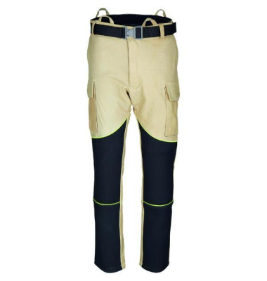 Schutzhose Arcclassic, flammhemmend, beige/schwarz, Größe 46