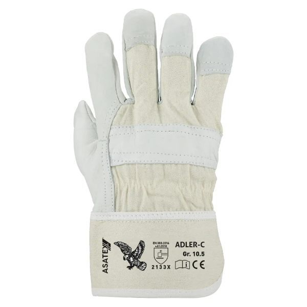 Asatex Aktiengesellschaft - Handschuhe Adler-C Gr105 naturfarben Leder asatex - naturfarben