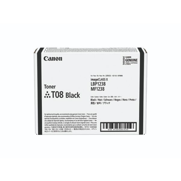 4549292161007 - T08 - Schwarz - Original - Tonerpatrone - für i-SENSYS X 1238i X 1238iF X 1238p X 1238Pr