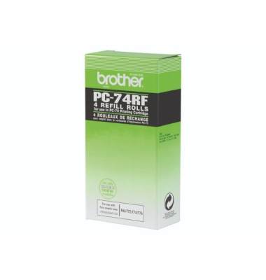 Thermotransferrolle Brother PC-74RF, Reichweite: 144 Seiten, schwarz