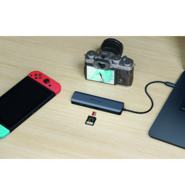 USB-C Hub HyperDrive Next 7 HD4003GL, 7 Anschlüsse, schwarz