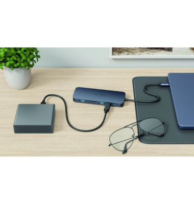 USB-C Hub HyperDrive Next 7 HD4006GL, 11 Anschlüsse, schwarz