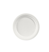Bagassee Teller 205762, aus Zuckerrohrfasern, 22cm, Weiß