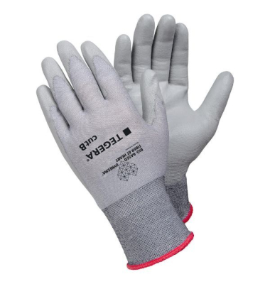 Schnittschutzhandschuhe TEGERA 909 , Polyurethan, grau, Größe 10 / XL
