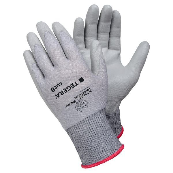 12 Stück Ejendals Schnittschutzhandschuhe TEGERA 909 , Polyurethan, grau, Größe 9 / L 7340118300399 Ejendals