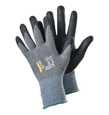 Arbeitshandschuhe TEGERA 884A , Nitrilschaum, schwarz/grau, Größe 10 / XL