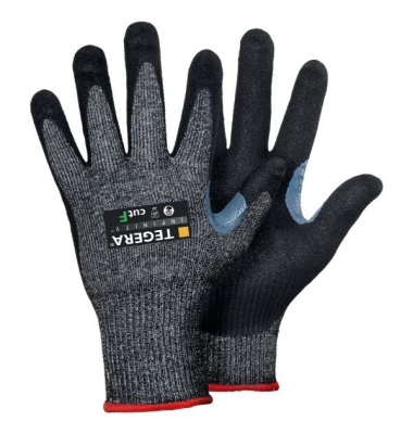 Schnittschutzhandschuhe TEGERA INFINITY 8814 , Nitrilschaum, Wasserbasierendes Polyurethan, schwarz, Gr&ouml;&szlig;e 11 / XXL