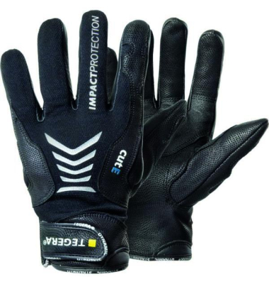 Sicherheitshandschuhe TEGERA DYNAMIC STRENGTH, Polyurethan, Ziegenleder, schwarz, Größe 8 / M