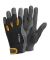 Arbeitshandschuhe, Leder, schwarz/grau/gelb, Größe 7 / S