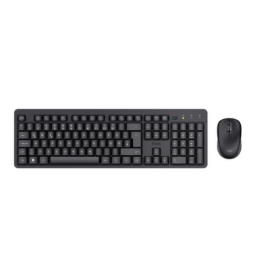 Tastatur-Maus-Set 25357 TKM-360, kabellos, QWERTZ, schwarz
