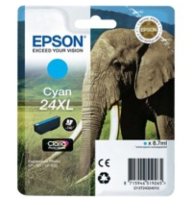 Tinte Epson T24324010, Reichweite: 740 Seiten, cyan Tinte Epson T24324010, Reichweite: 740 Seiten, cyan