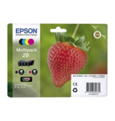 Druckerpatrone C13T29864012 (kompatibel zu Epson Expression Home XP 235), schwarz/cyan/magenta/gelb, ca. 1x 175 / 3x 180 Seiten