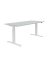 Schreibtisch Active T, elektrisch höhenverstellbar, 64-125cm (H), 160x80cm (BxT), rechteckig, lichtgrau / weiß