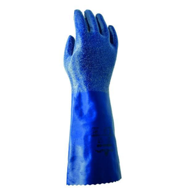 Chemikalienschutzhandschuhe NSK24 , Nitril, blau, Größe 8 / M