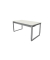 Schreibtisch Architekt , manuell höhenverstellbar, 68-72cm (H), 160x80cm (BxT), rechteckig, weiß / silber
