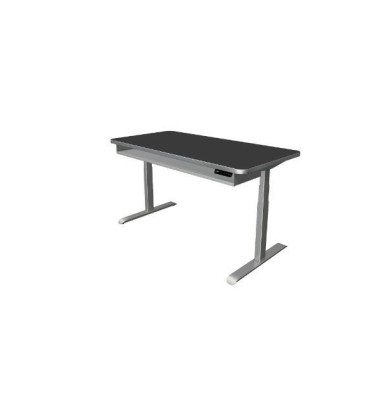 Schreibtisch Move 4 El, elektrisch höhenverstellbar, 62-127cm (H), 160x80cm (BxT), rechteckig, anthrazit / silber