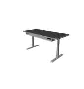 Schreibtisch Move 4 El, elektrisch höhenverstellbar, 62-127cm (H), 180x80cm (BxT), rechteckig, anthrazit / silber
