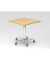Stehtisch VST88/3/C 114cm (H), 80x80cm (BxT), quadratisch, ahorn / chrom