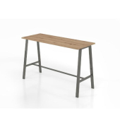 Stehtisch VMPA17/R/T 104,2cm (H), 175x68cm (BxT), rechteckig, asteiche / graphit