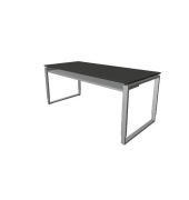 Schreibtisch Architekt , manuell höhenverstellbar, 68-72cm (H), 160x80cm (BxT), rechteckig, anthrazit / silber