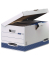 Archivbox 1141501, weiß/blau, Karton