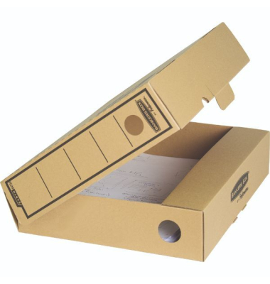 Archivbox System 4473401, A4, braun, Karton