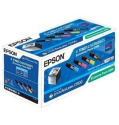 Toner C13S050268, cyan/gelb/magenta/schwarz, ca. 4x 1500 Seiten