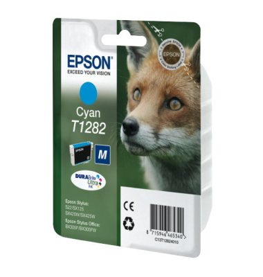 Tintenpatrone Epson T128240, Reichweite: 175 Seiten, cyan