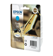 Tintenpatrone Epson T162240, Reichweite: 165 Seiten, cyan