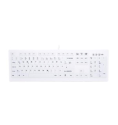 AK-C8100F-U1-WGE Hygiene-Tastatur, Silikon, kabelgebunden, weiß