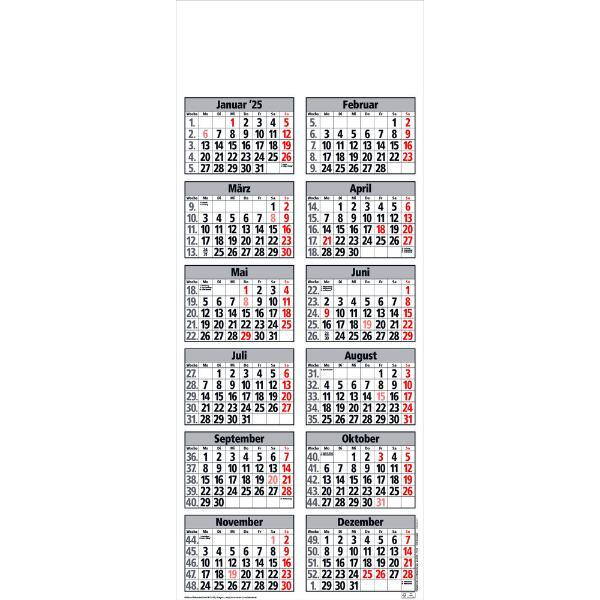 4260256370036 - Jahresplaner LY-ECO12 34x91cm 4260256370036 Bühner