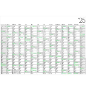 Plakatkalender LY-HP14GL, Recycling, 14 Monate / 1 Seite, 98x68cm, 2027