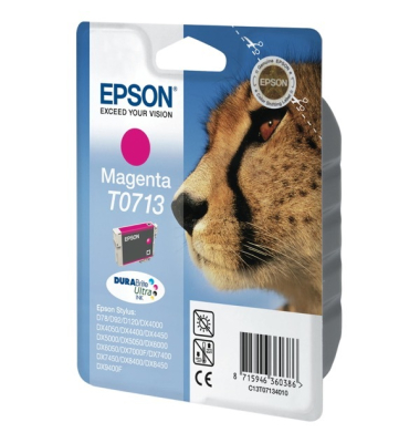 Druckerpatrone C13T07134012 (T0713), magenta, ca. 250 Seiten